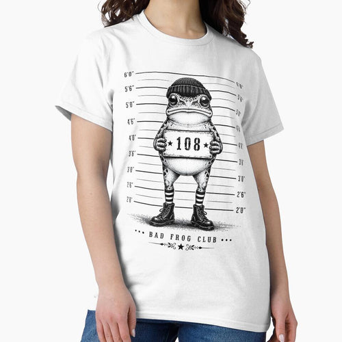 Bad Frog Club Funny Frog Mugshot Vintage Tattoo Aesthetic Meme by AnnDesignStudio