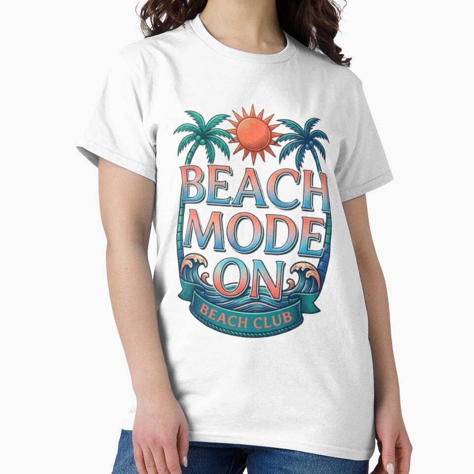 Beach Fashion ON | Vintage Summer Beach Club Design by Salma.Store