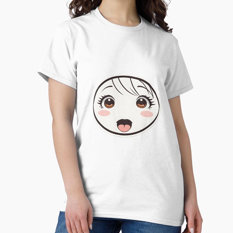 Minimal Anime Face Line Art – Expressive Minimalist Character Design - 4 by RELAX STATION Unisex , , , Long Sleeve Tee