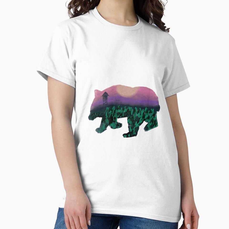 Love traveling Landscape Pack Bear Image by tinypurpleland Unisex , , , Long Sleeve Tee