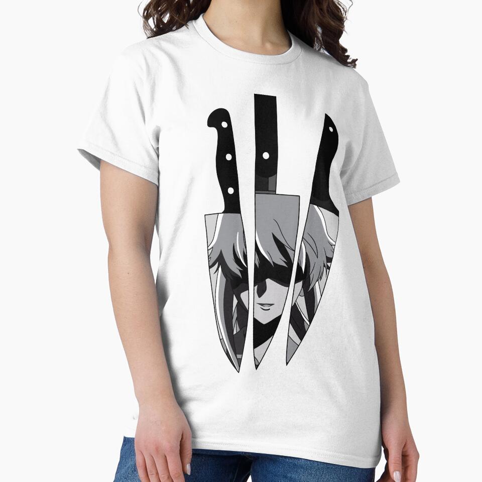 Yuno Gasai on Knives by deadtxt Unisex , , , Long Sleeve Tee