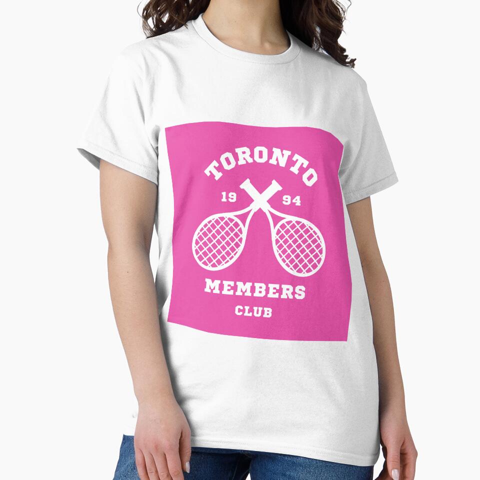 Toronto Tennis Members Club 1994 Magenta Pink White by art-by-harmonie