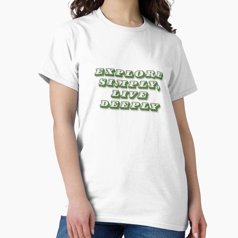 Explore Simply, Live Deeply by Zoaluxe Unisex , , , Long Sleeve Tee