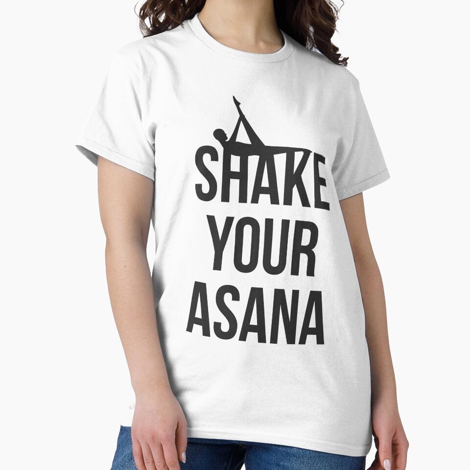 Yoga yoga lover loving shake your asana by Tropical Blood Unisex , , , Long Sleeve Tee