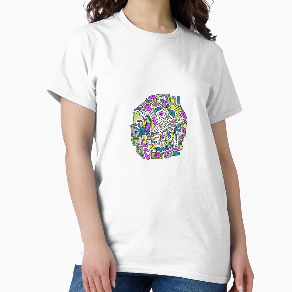 Sad faces doodle design by Shanart Lex