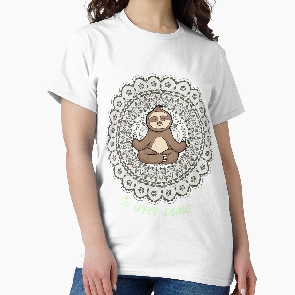 Yoga Meditating Sloth A Journey To Inner Peace by FreeStyleTrend