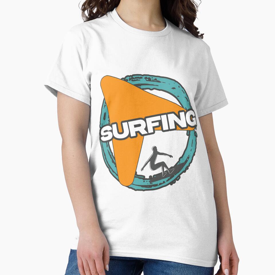 surfing by GiantessTees Unisex , , , Long Sleeve Tee
