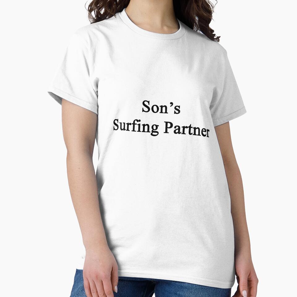 Son's Surfing Partner by supernova23 Unisex , , , Long Sleeve Tee