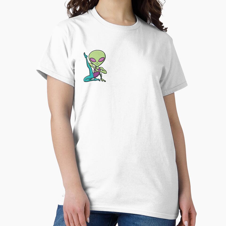 alien doing yoga by AuraTides