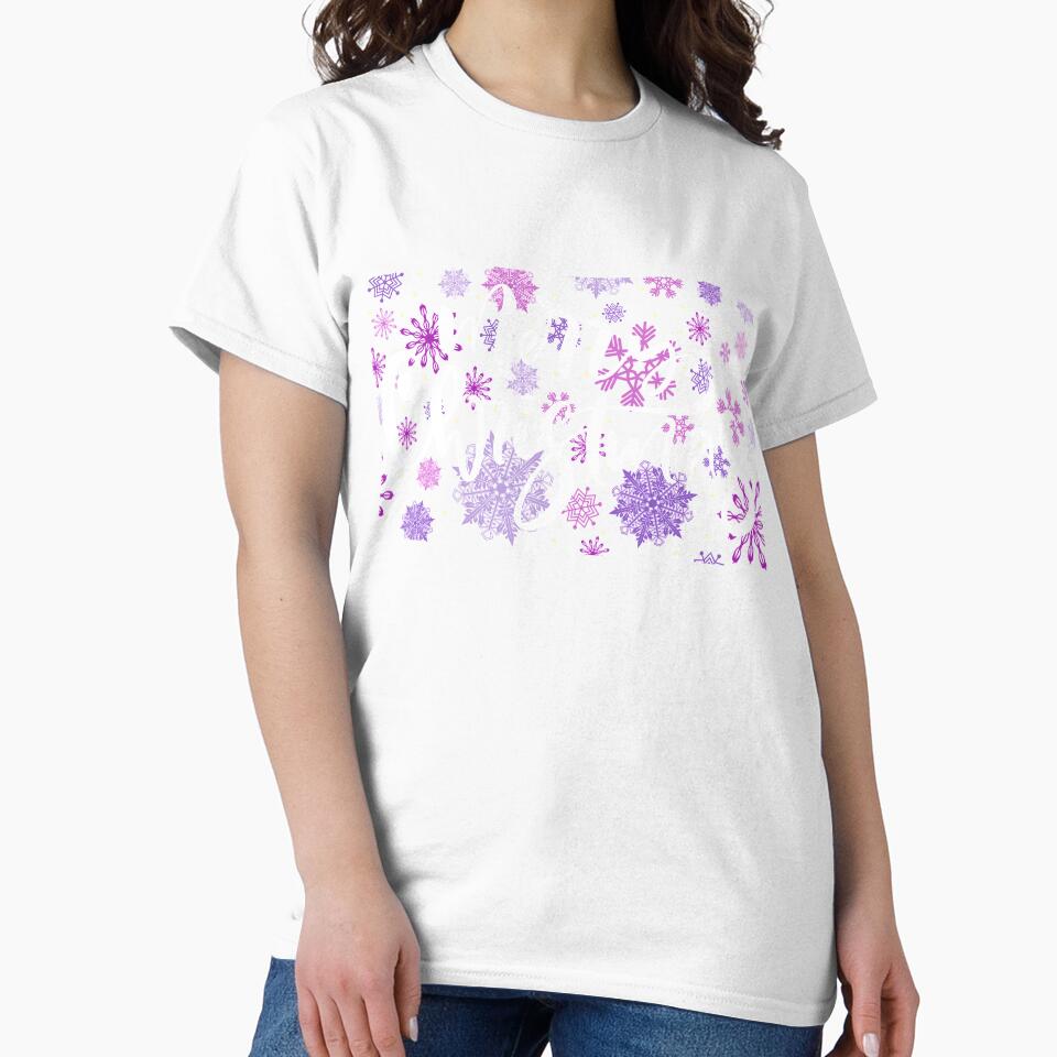 Merry Christmas Purple Snow Holiday Pattern by Vibbin4Life33