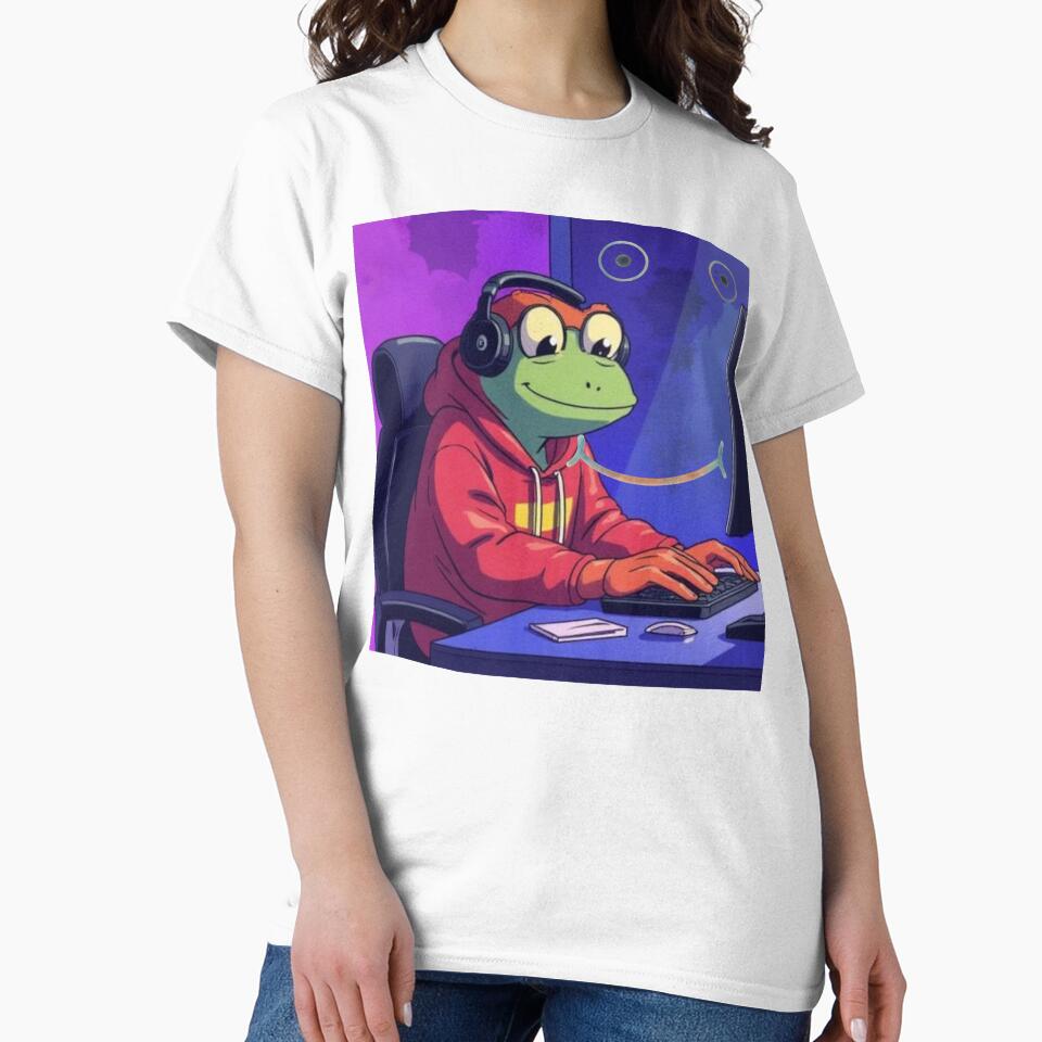 Gaming frog by CaseMastery Unisex , , , Long Sleeve Tee