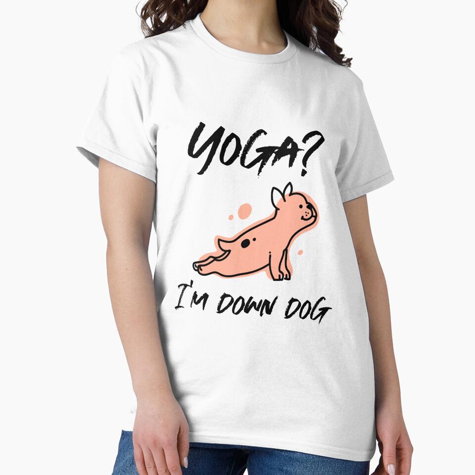 Yoga? I'm Down Dog by RiseandShineTee Unisex , , , Long Sleeve Tee