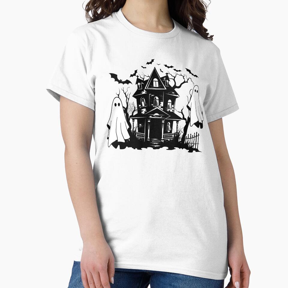 Halloween Horror Ghost And Castle by Ketsuruii shop