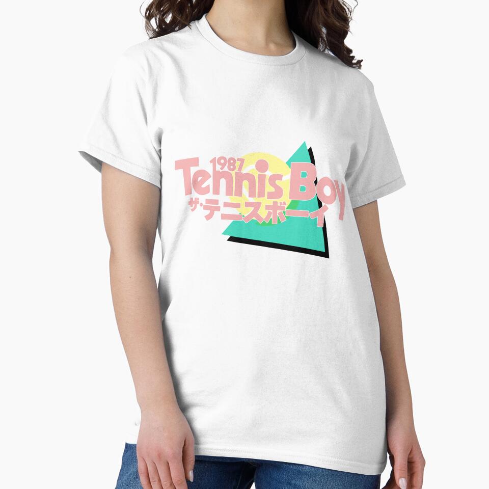 80's retro aesthetic Tennis Japanese Logo by Catlit