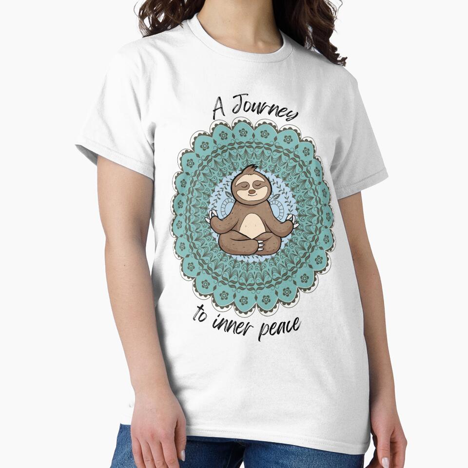 A Journey To Inner Peace Sloth Meditating by FreeStyleTrend