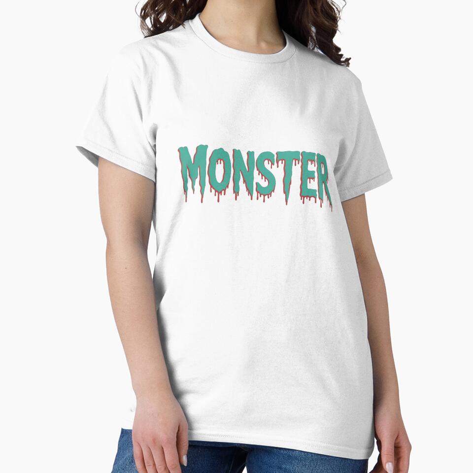 Retro Horror Monster Text by VividTrails