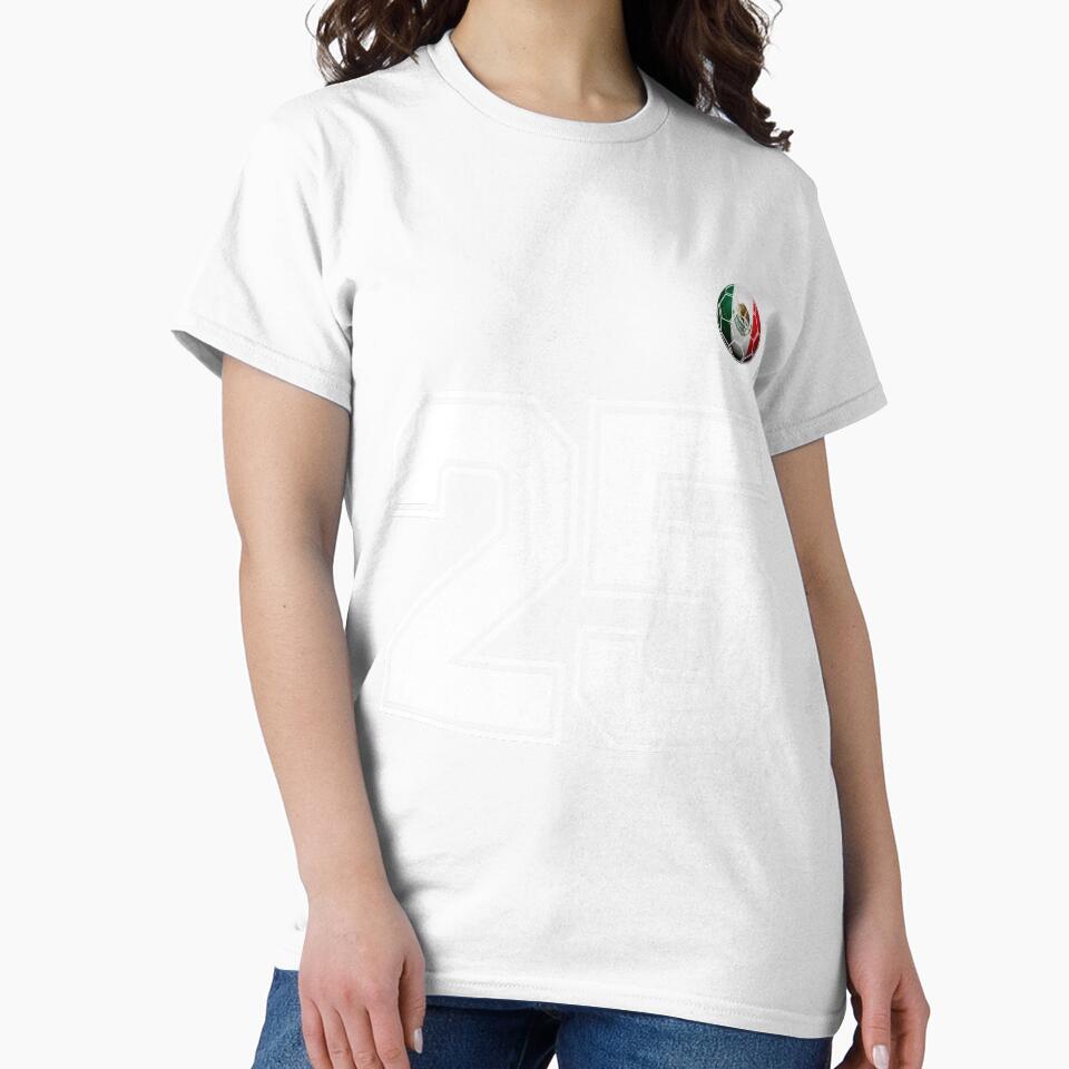 Number 25 Mexico Flag Football Fan by BernoNickel