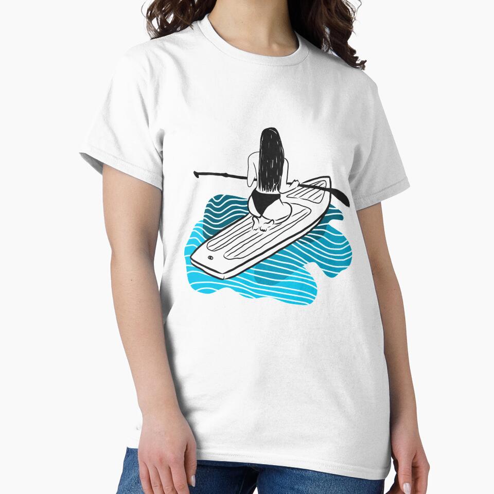 PADDLe surf surfing minimalist stand up paddle by Tropical Blood Unisex , , , Long Sleeve Tee