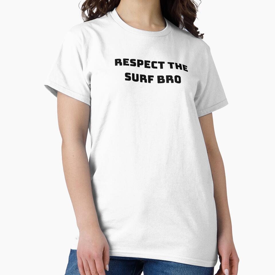 respect the surf bro by OptimaShirts Unisex , , , Long Sleeve Tee