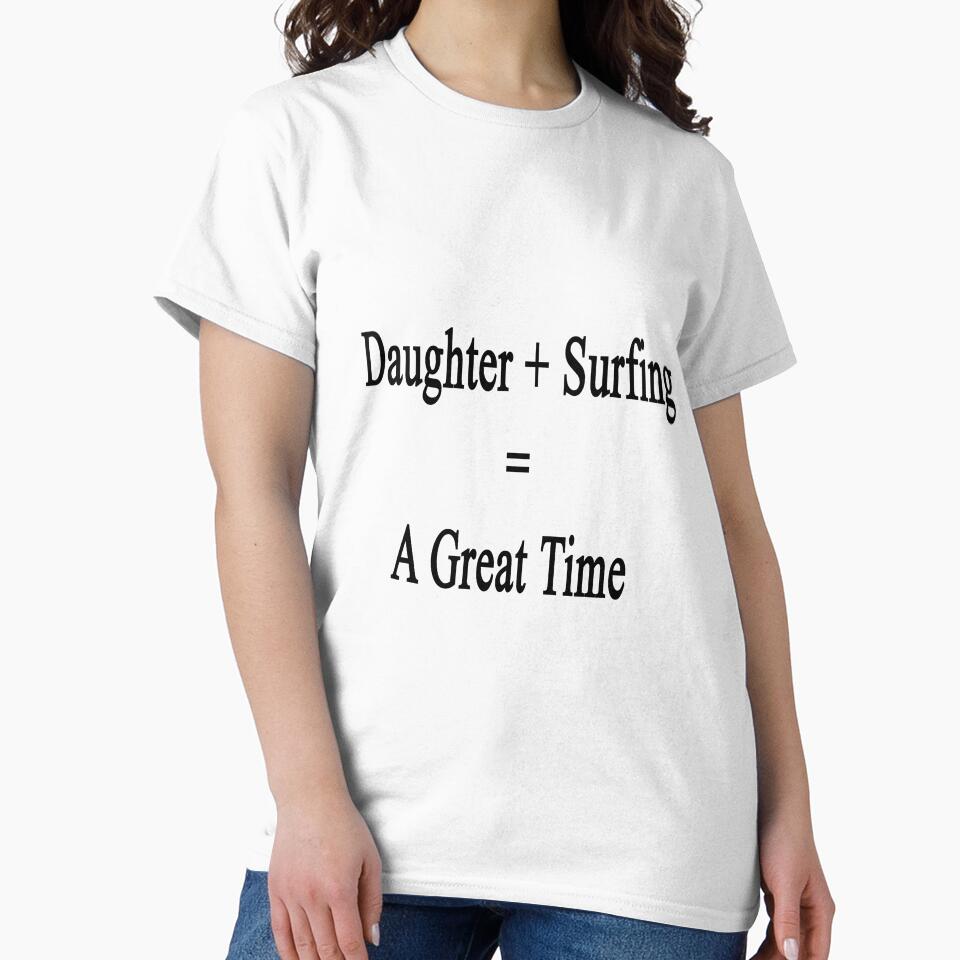 Daughter + Surfing = A Great Time by supernova23 Unisex , , , Long Sleeve Tee