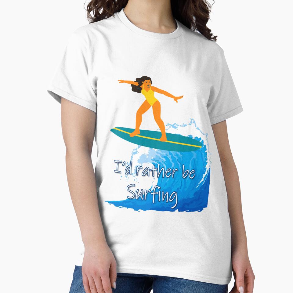 Id rather be Surfing by OCNau Unisex , , , Long Sleeve Tee