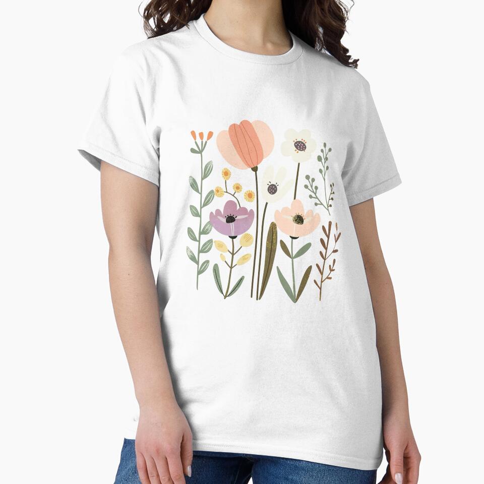 Cluster of Flowers by Justagirl444 Unisex , , , Long Sleeve Tee