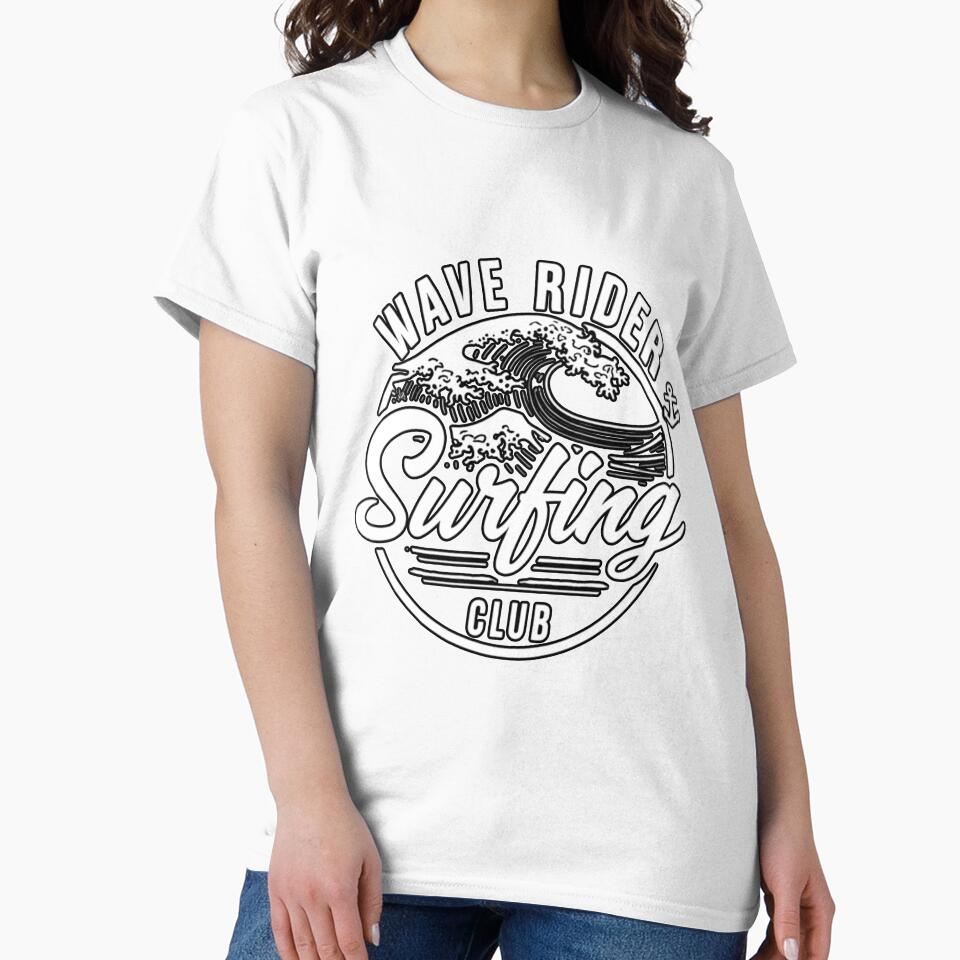 Wave Rider Surf Club – Retro Surfing Ocean Design by GRITMOOD