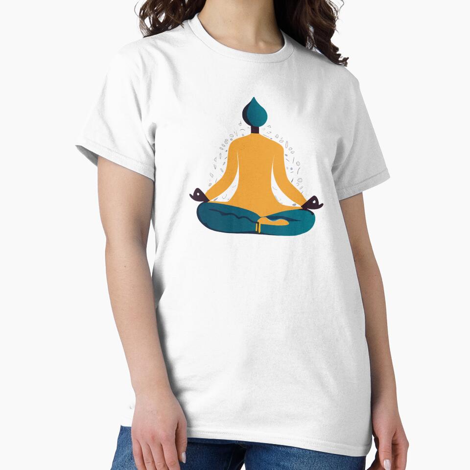 Doing yoga or meditation. by friadesign
