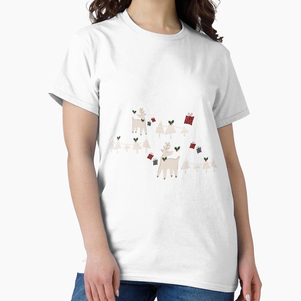 Cute Christmas Reindeer White by susycosta