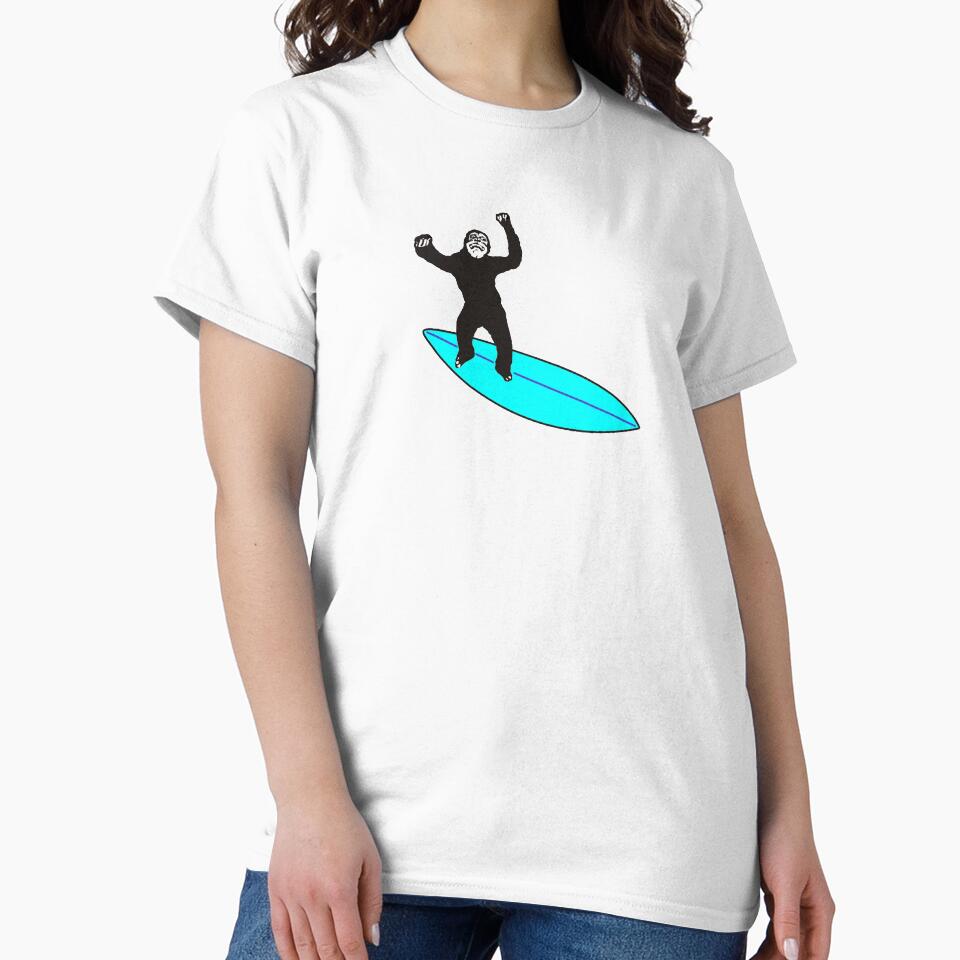 Chimp Surf by wahine24 Unisex , , , Long Sleeve Tee