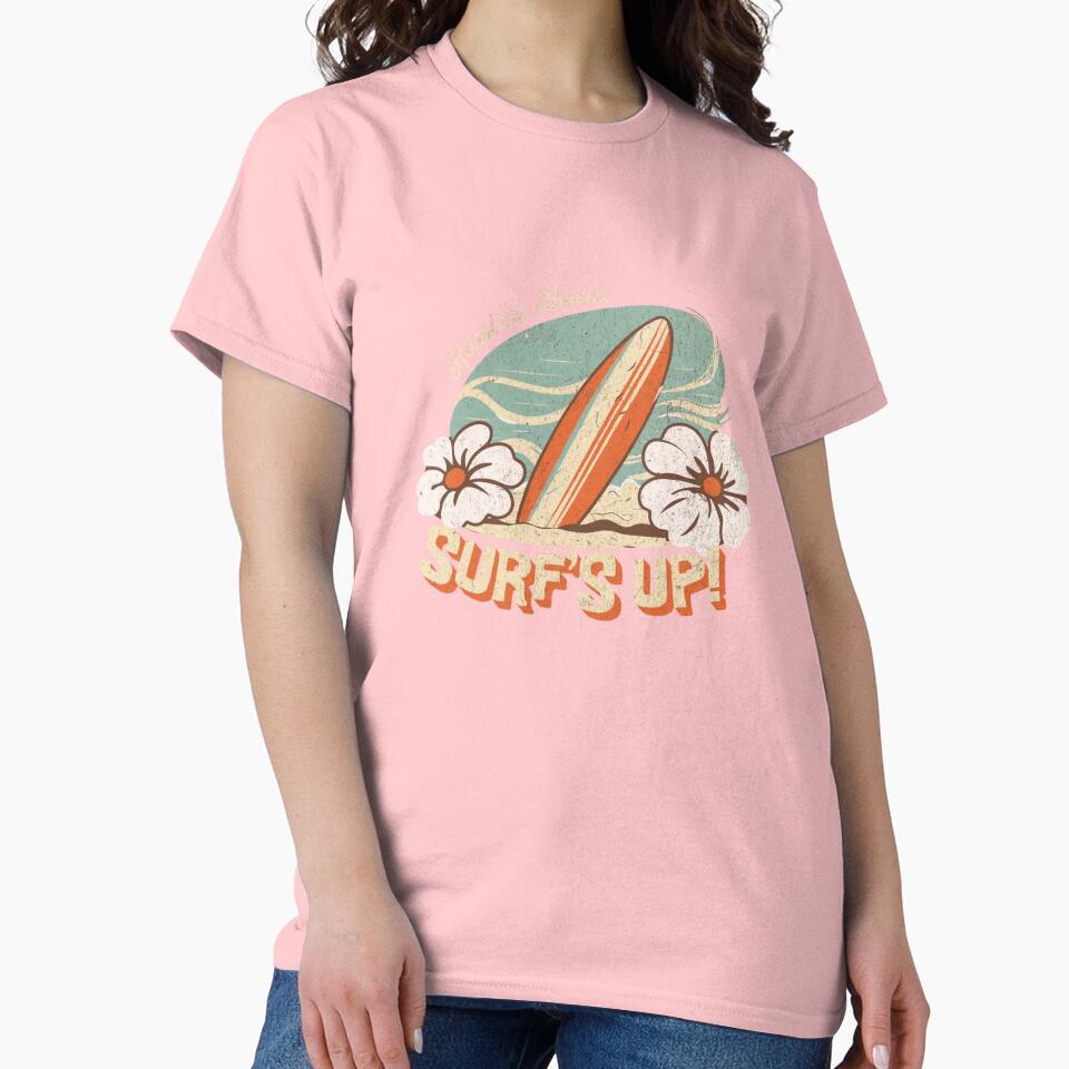 Hawaii Surfing Honolulu Beach Surf by Oniyasha Unisex , , , Long Sleeve Tee