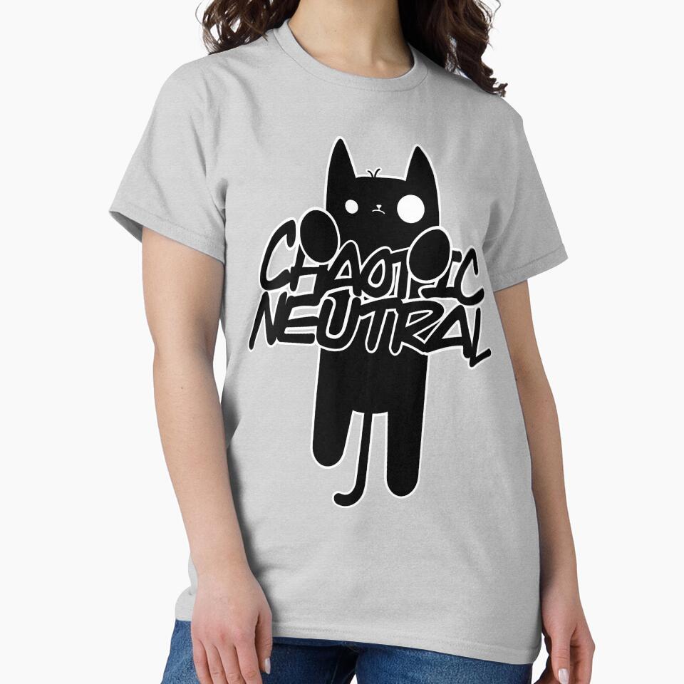 Chaotic Neutral Cat by RetroTeeTime Unisex , , , Long Sleeve Tee