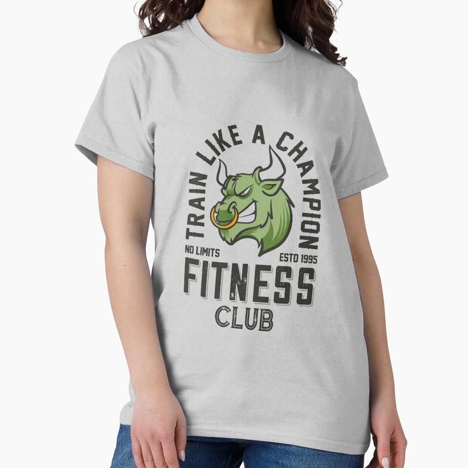TRAIN LIKE A CHAMPION FITNESS CLUB by Billy Wong Unisex , , , Long Sleeve Tee