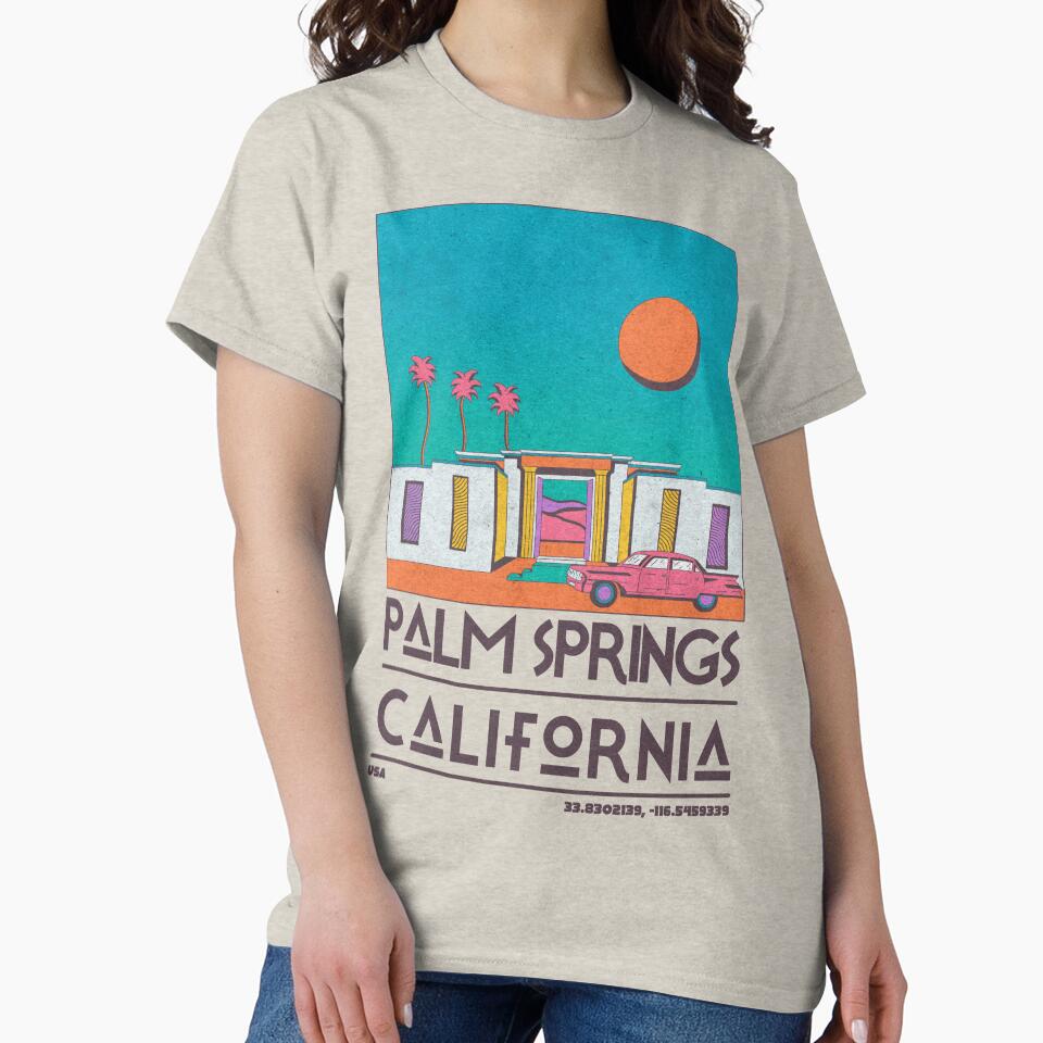 Palm Springs, California, USA by JDP,Designs Unisex , , , Long Sleeve Tee