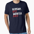 Kinda Fit. Sorta Fat. – Funny Relatable Fitness by The Firestarter Store Unisex , , , Long Sleeve Tee