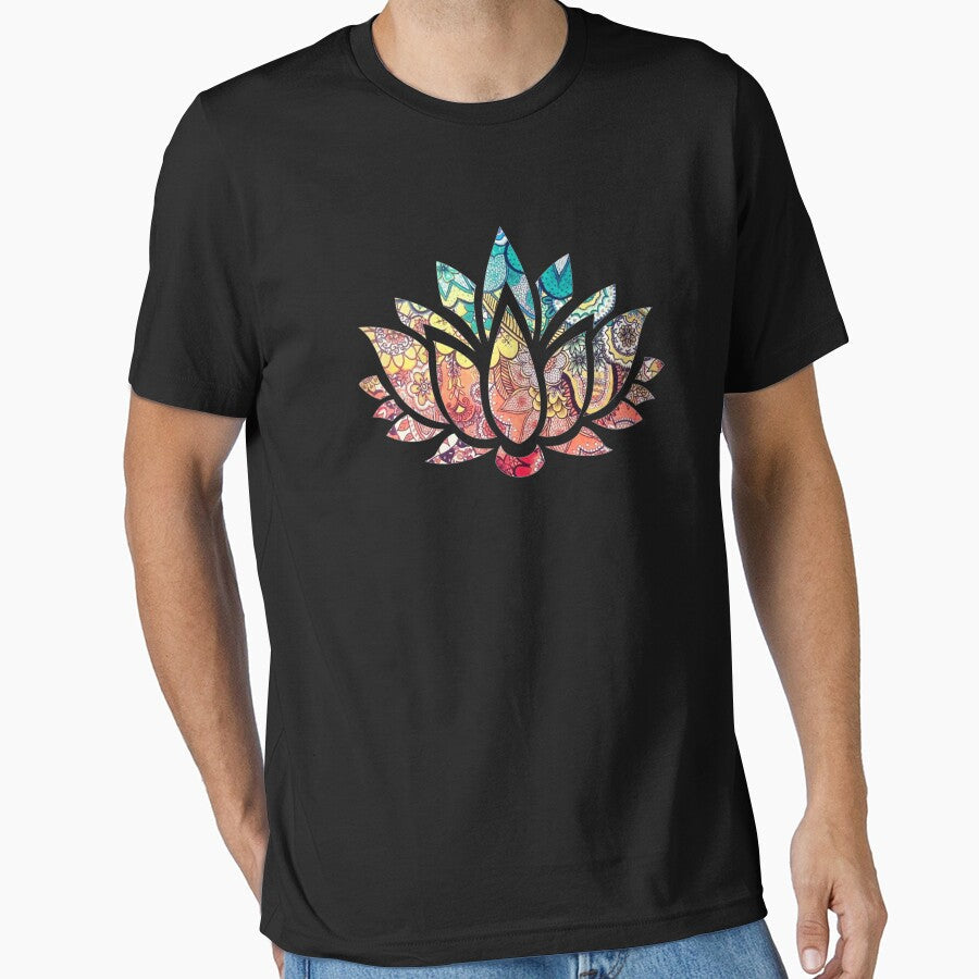 Kundalini Yoga - Kundalini Chakra Shirt - Kundalini Lotus Flower by JuditR Unisex , , , Long Sleeve Tee