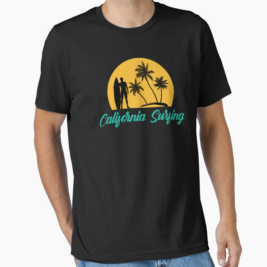 California Surfing For Life by Christopher Taylor Unisex , , , Long Sleeve Tee