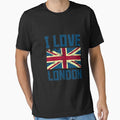 I Love London Britsh Flag Country Design by AllStarMerch