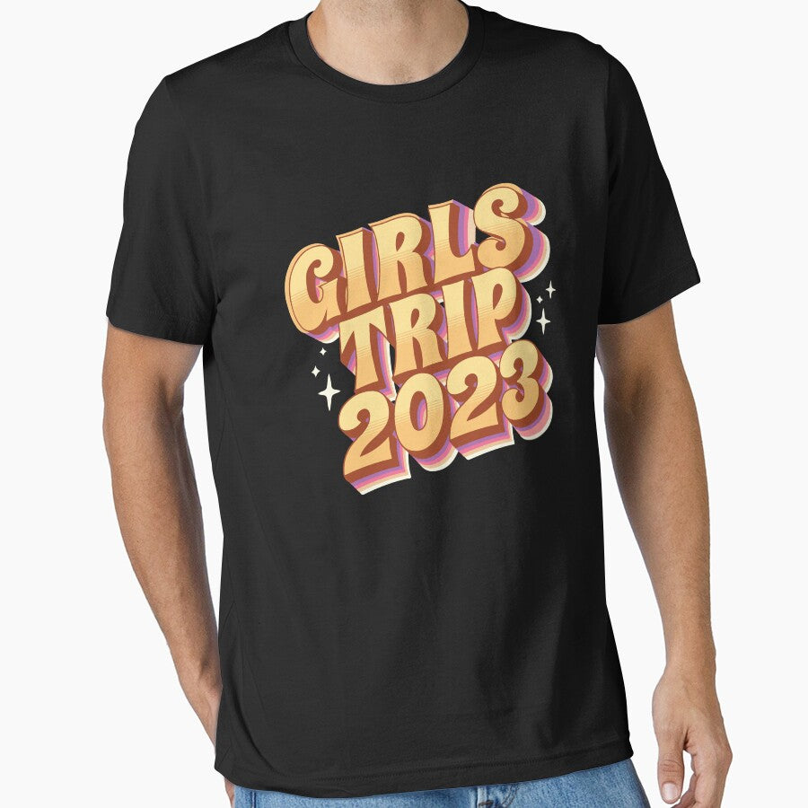 2023 Girls Trip Groovy 60s 70s Family Camping Crew Summer Vacation Reunion Summer Squad Reunion Matching by Unicorny-Design