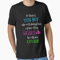 Boy Cousin Family Heart T-Shirt by 4tomic