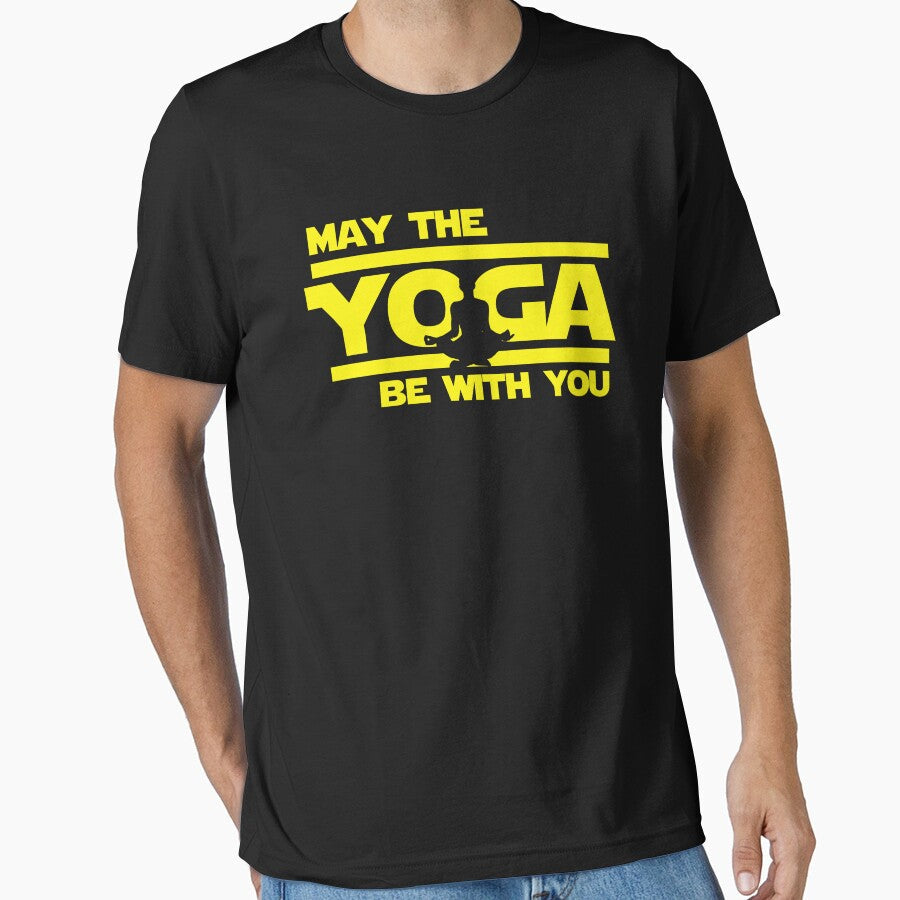 May The Yoga Be With You by clothingyouneed.com Unisex , , , Long Sleeve Tee
