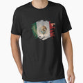 Mexico Flag & African Lion Picture   Mexican Pride T Shirt by ockshirts
