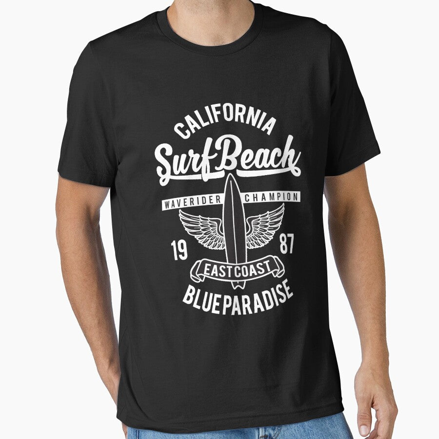 California surf beach - Awesome surfer Gift by Teenation9 Unisex , , , Long Sleeve Tee