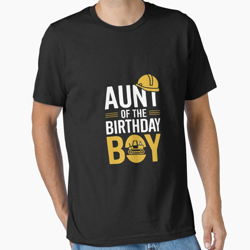 Aunt of the birthday boy matching family construction party by AquaKiev