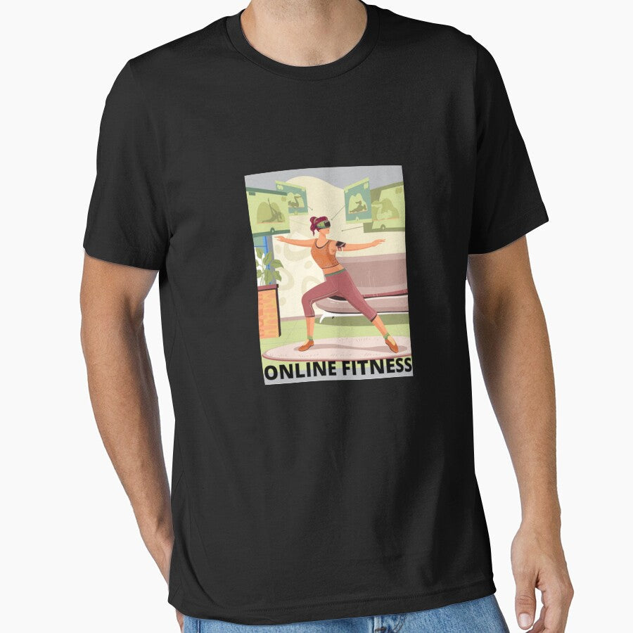 ONLINE FITNESS - INTERNET TRAINING WORK OUT by MrCreativeArts Unisex , , , Long Sleeve Tee
