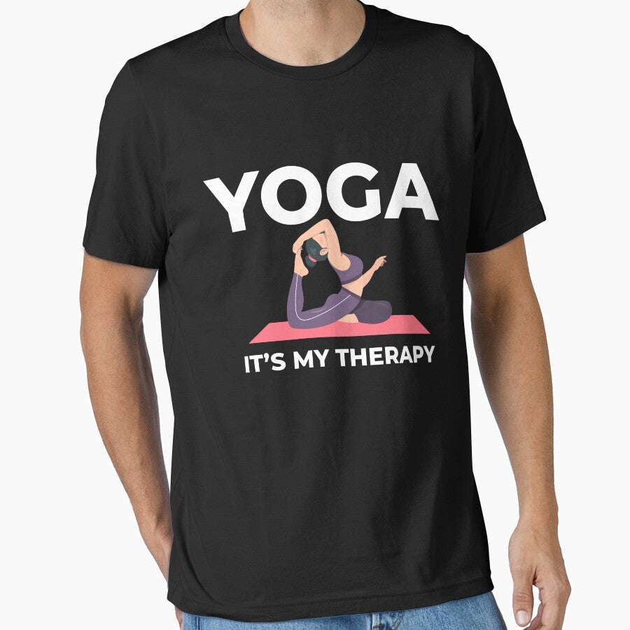 Yoga it's my therapy nidra postures with adriene for women's by ROOFY-HK Unisex , , , Long Sleeve Tee
