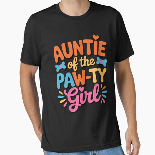 Auntie Of The Birthday Girl Dog Paw Family Matching Party by BotboutiquePre