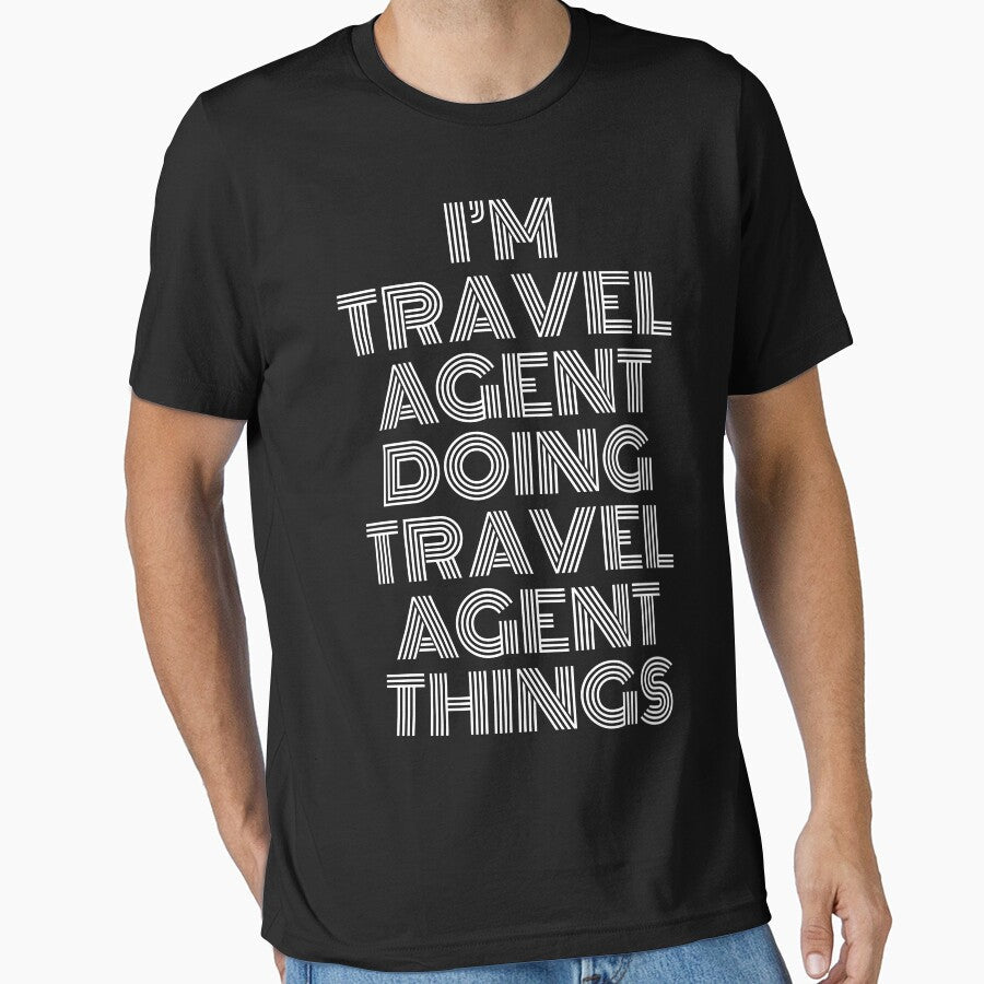 I'm Travel agent Doing Travel agent Things Retro Vintage by SVPOD Unisex , , , Long Sleeve Tee