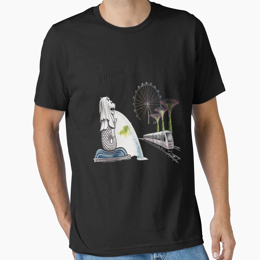 Singapore Classic Everyday Travel by Tatianamiobi Unisex , , , Long Sleeve Tee