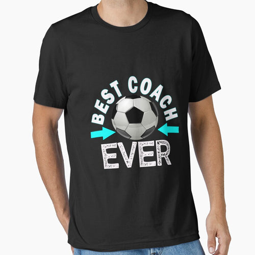 Awesome Soccer Coach Appreciation Gift Design Best Soccer Coach Ever Essential T-Shirt by rollinsale